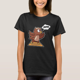 Camiseta Coruja Coruja Ioga Esportes Ginástica Ohmmm Batime