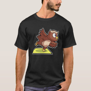 Camiseta Coruja Coruja Ioga Poses Esporte Ginástica Ohmmm B