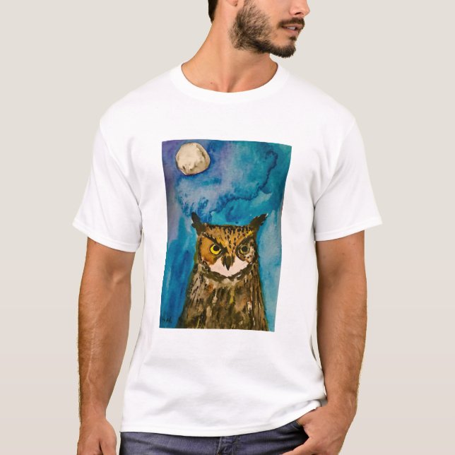 Camiseta Coruja-da-noite (Frente)
