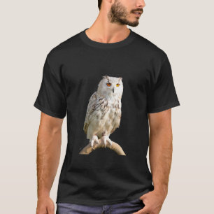 Camiseta Coruja-das-Neves Grande Coruja Branca