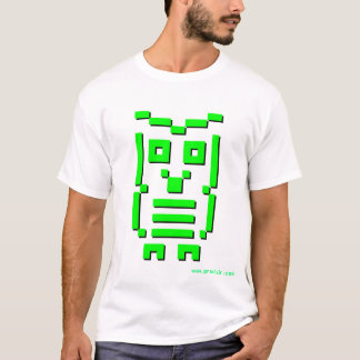 Camiseta coruja de 8 bits (verde de Digitas)