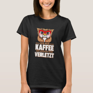 Camiseta Coruja de Café para Escritório do Grupo Barista Mo