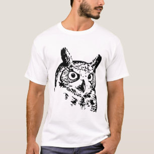 Camiseta coruja de celeiro, coruja fofa, coruja engraçada,