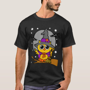 Camiseta Coruja de Celeiro Halloween Mulheres Homens Rapaze
