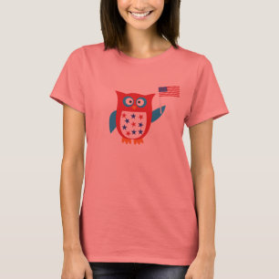 Camiseta Coruja de Dia da Independência