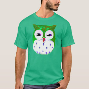 Camiseta Coruja de dia de St Patrick feliz