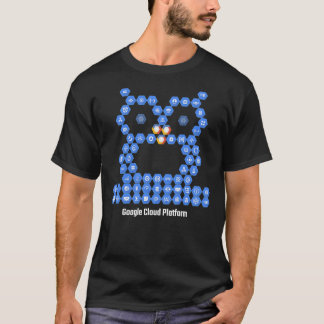 Camiseta Coruja de Elementos da Plataforma de Nuvem do Goog