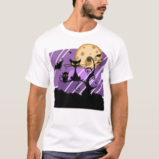 Camiseta coruja de gato sanduíche 