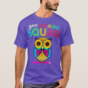Camiseta Coruja de girassol do 3º grau