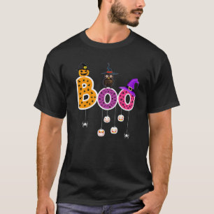 Camiseta Coruja de Halloween com aranhas de bruxa