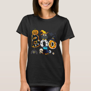 Camiseta Coruja de Halloween com aranhas de bruxa