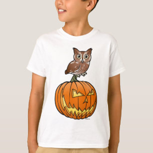 Camiseta Coruja de Screech oriental do Dia das Bruxas