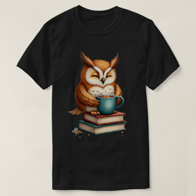Camiseta Coruja do Chá (Frente do Design)
