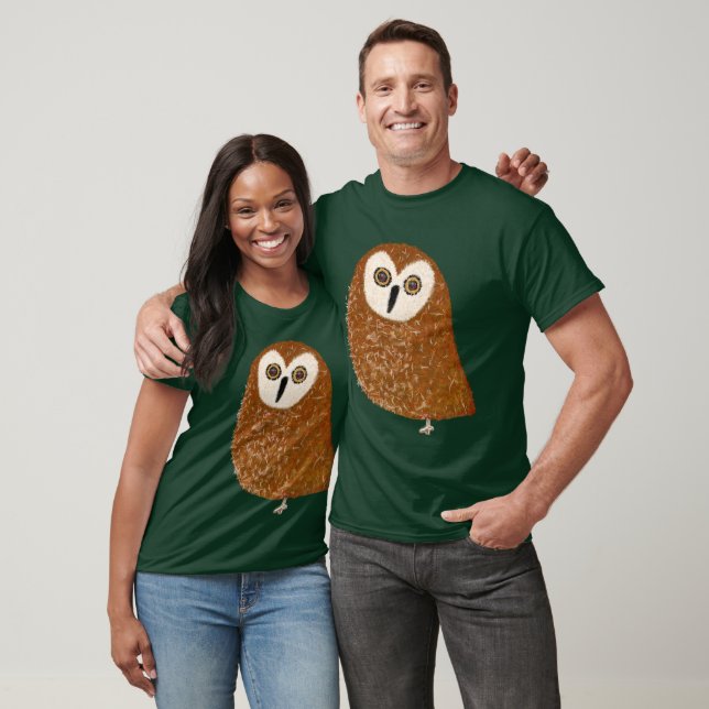 Camiseta Coruja-do-norte moderna e fofa (Unissex)