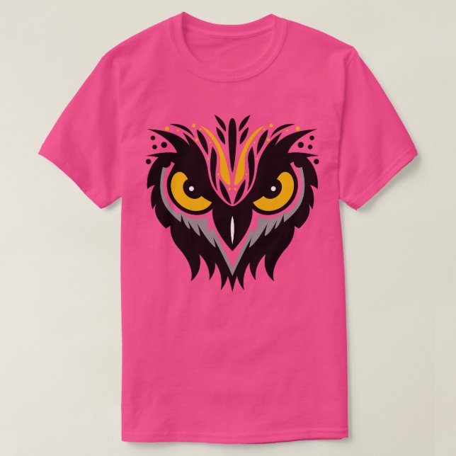Camiseta Coruja dos olhos (Frente do Design)