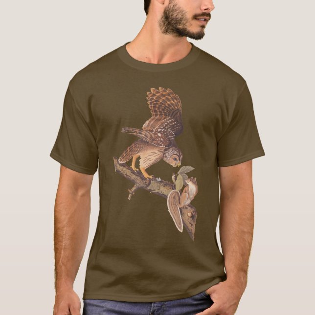 Camiseta Coruja e esquilo (Frente)