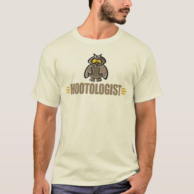 Camiseta Coruja Engraçada Hootologista Ave (Frente)