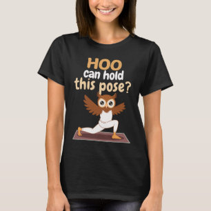 Camiseta coruja engraçada meditando
