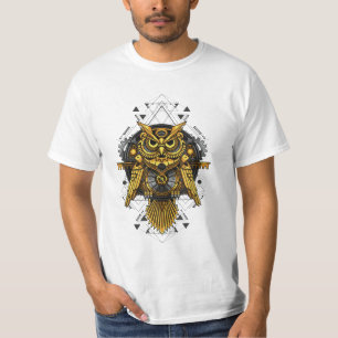 Camiseta Coruja Estampunk Mecânica