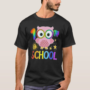 Camiseta Coruja Fofa 100º dia de Escola Professor 100 dias