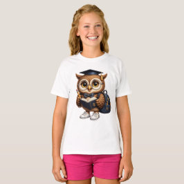 Camiseta Coruja Fofa de Volta às Aulas | Inteligência Começ