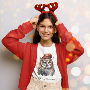 Camiseta Coruja Invernal Encantada, personalizada