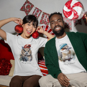 Camiseta Coruja Invernal Encantada, personalizada