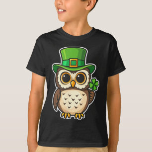 Camiseta Coruja irlandesa engraçada dia de São Patrício amu