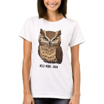 Camiseta Coruja Java Precisa Mais  Coruja Engraçad