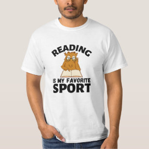 Camiseta Coruja Lendo Livros Lendo É Meu Esporte Favorito
