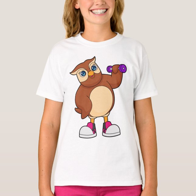 Camiseta Coruja Malhação Dumbbell (Frente)