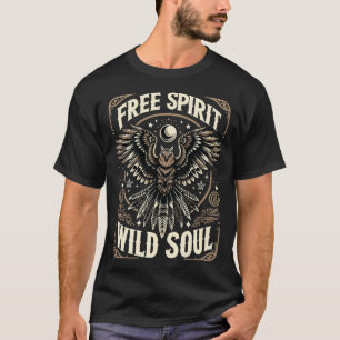 Camiseta Coruja Mística - Alma Selvagem Livre De Espírito