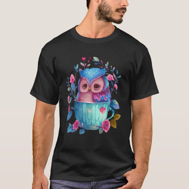 Camiseta Coruja Mitologia Florestal Coruja 1 (Frente)