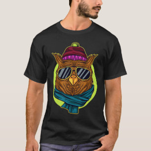 Camiseta Coruja Noite das Crianças Noite de Pássaros Noite