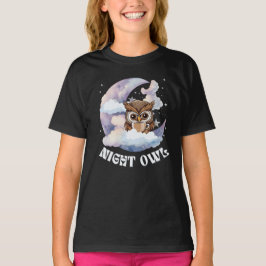 Camiseta Coruja noturna irritável tomando café