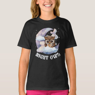 Camiseta Coruja noturna irritável tomando café