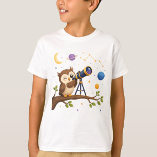 Camiseta Coruja Observadora de Estrelas