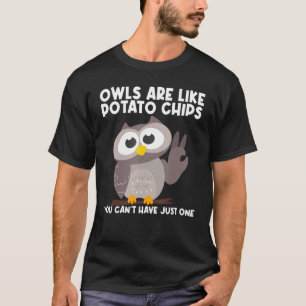 Camiseta Coruja Para Homens Meninos Meninas Aves Nocturnais