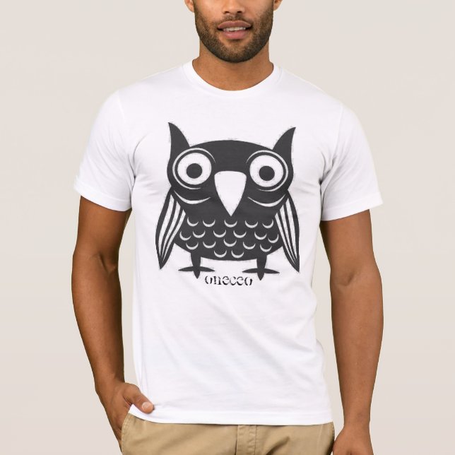 Camiseta coruja preta (Frente)