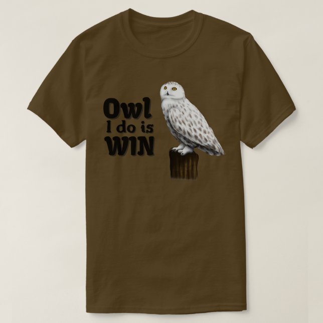 Camiseta Coruja que faço ganha 1 (Frente do Design)