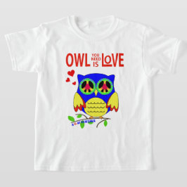 Camiseta Coruja Que Você Precisa É Amor