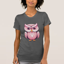 Camiseta Coruja Rosa