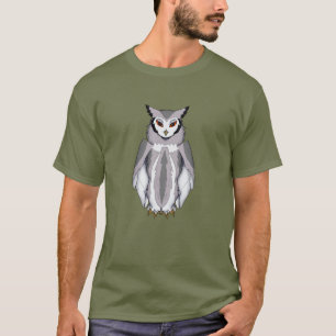 Camiseta Coruja Serene com Camisa-T de Olhos Amber