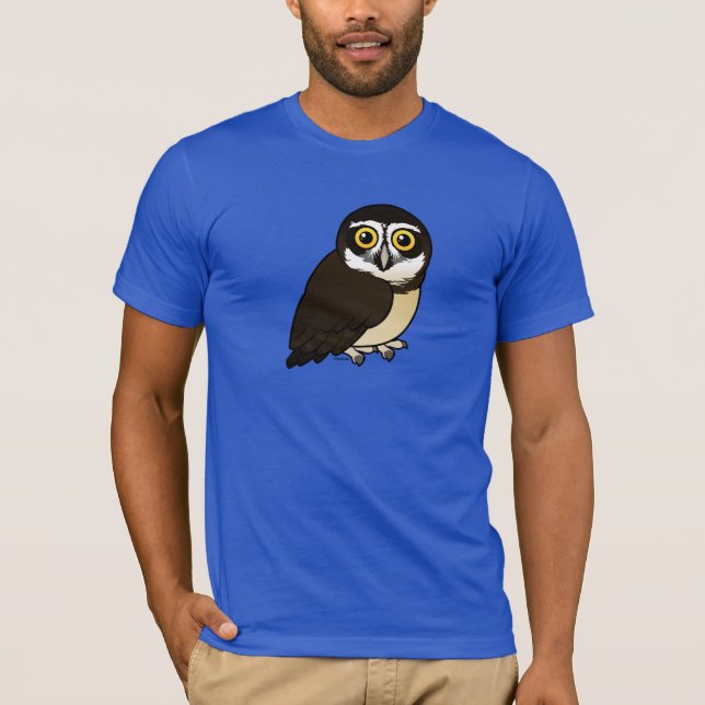 Camiseta Coruja Spectacled de Birdorable (Frente)