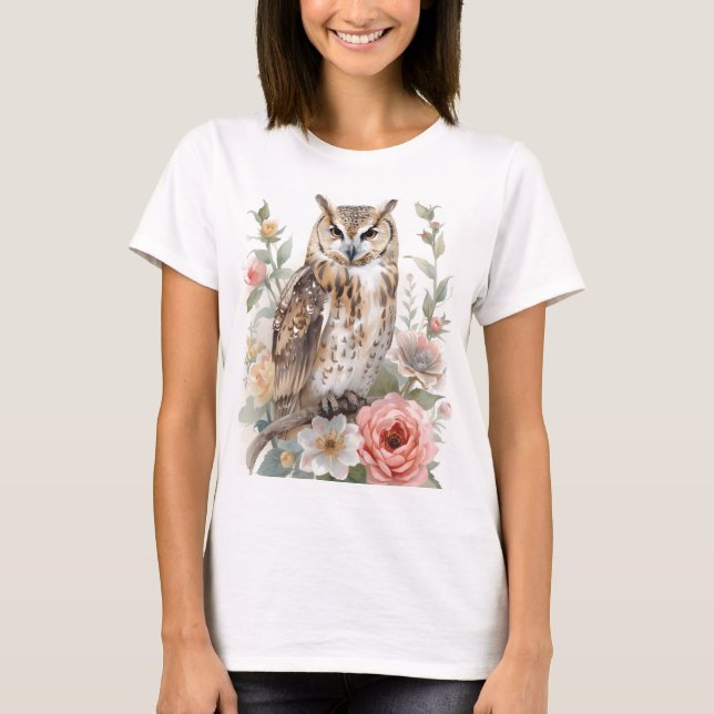 Camiseta Coruja sussurrante da floresta (Frente)