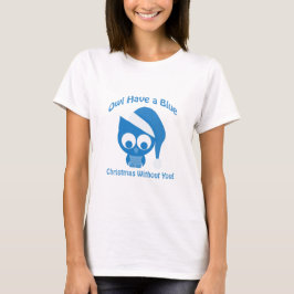 Camiseta Coruja tem um Natal azul sem você