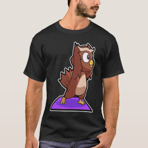 Camiseta Coruja Yoga Posse Ginástica Esporte Ohmmm Heartbea