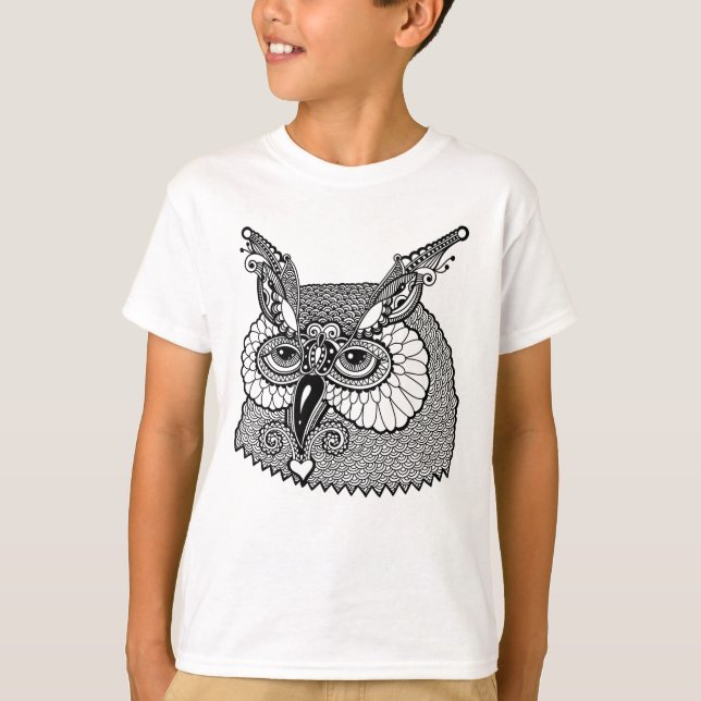 Camiseta Coruja Zendoodle principal (Frente)
