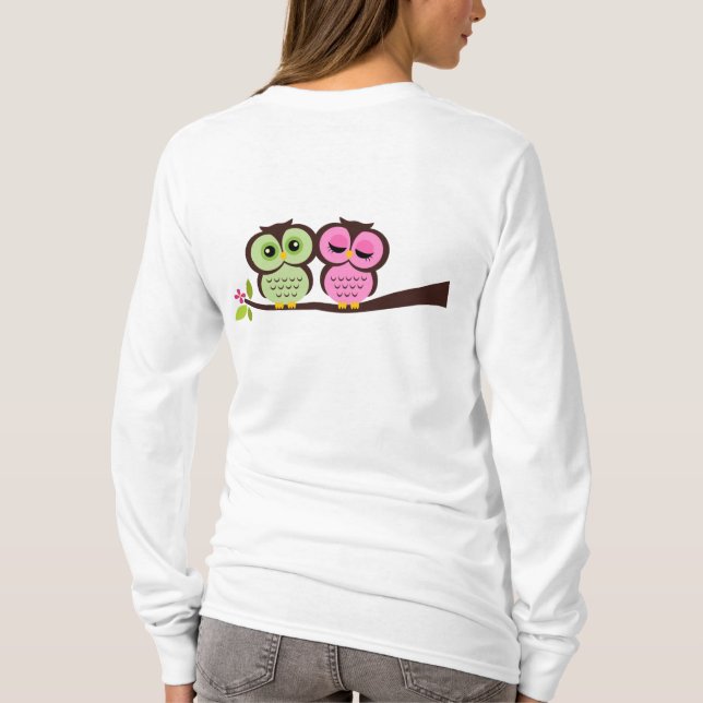 Camiseta Corujas bonitas (Verso)