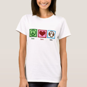 Camiseta Corujas de Amor de Paz